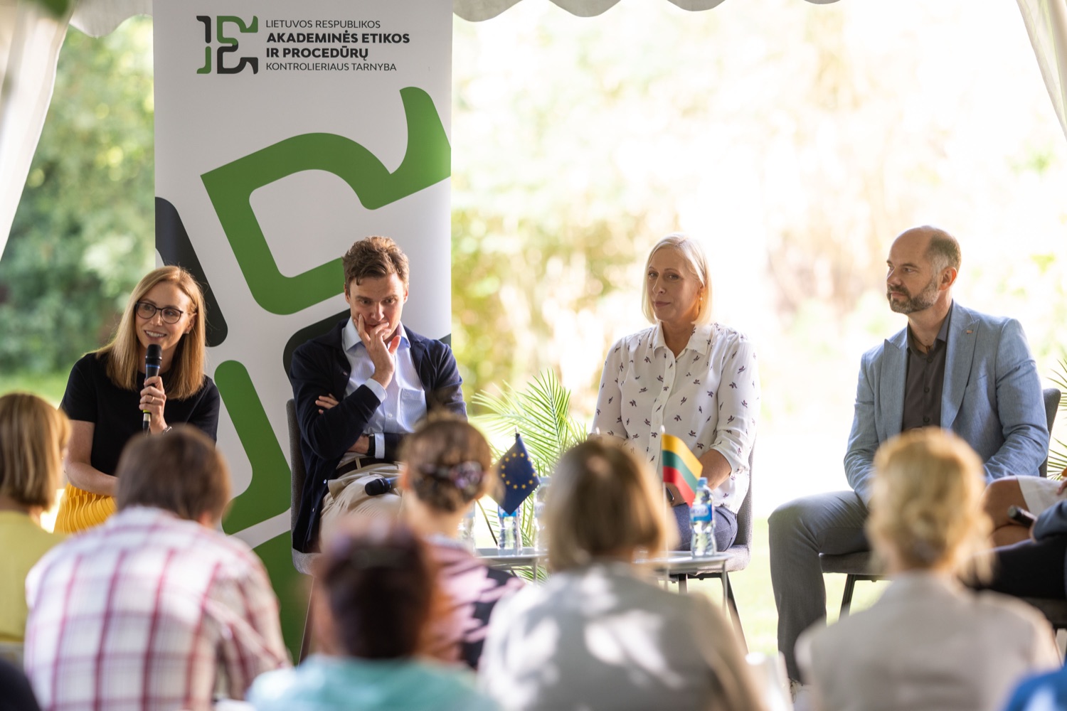 Panel discussion moderated by Aurelija Povilaikė at the Būtent! festival